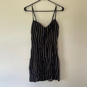 Reformation striped mini dress